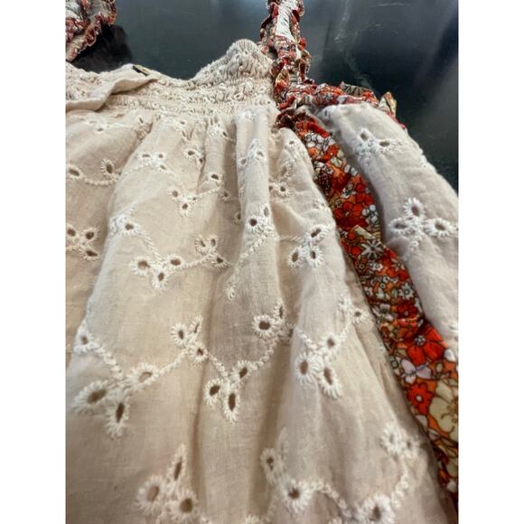 Easel BoHo Natural tan eyelet swing tank LG - Picture 3 of 11